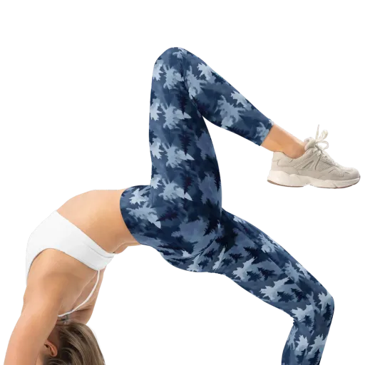 Frosted Evergreen on a Leggings