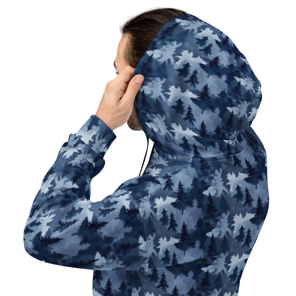 Frosted Evergreen on Hoodie — Back