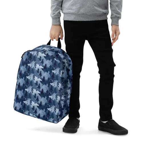 Frosted Evergreen on a Minimalist Backpack