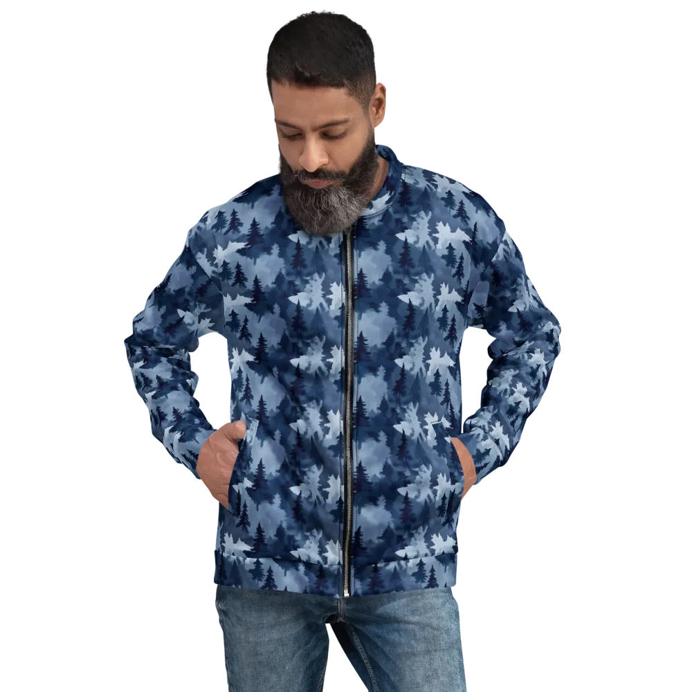 Frosted Evergreen on Bomber Jacket — Front
