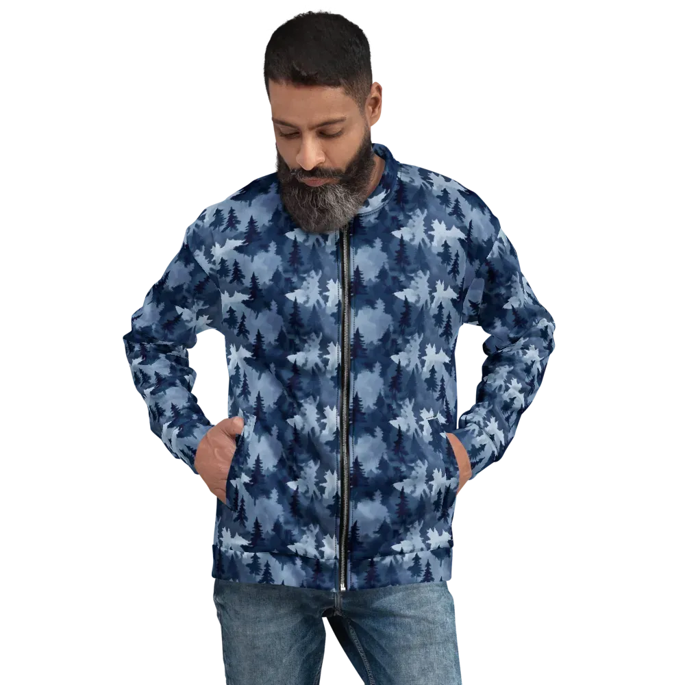 Frosted Evergreen on Bomber Jacket — Front