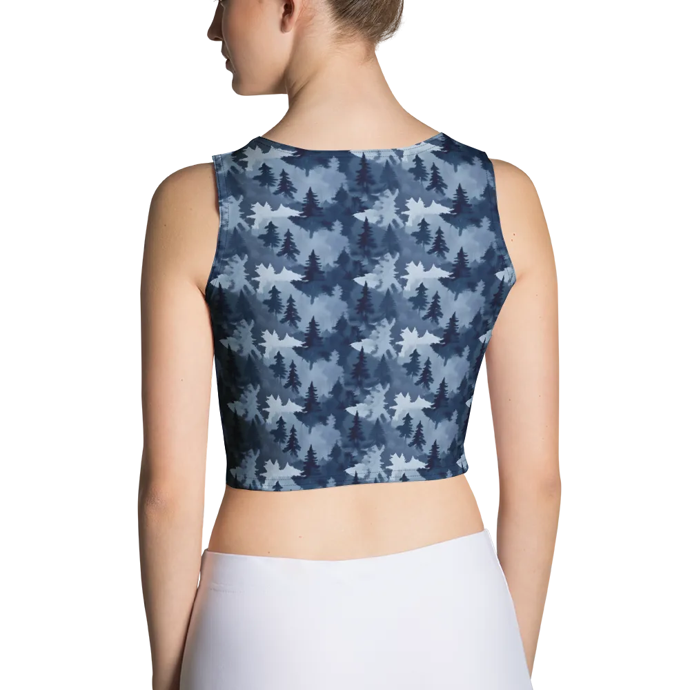 Frosted Evergreen on Crop Top — Back