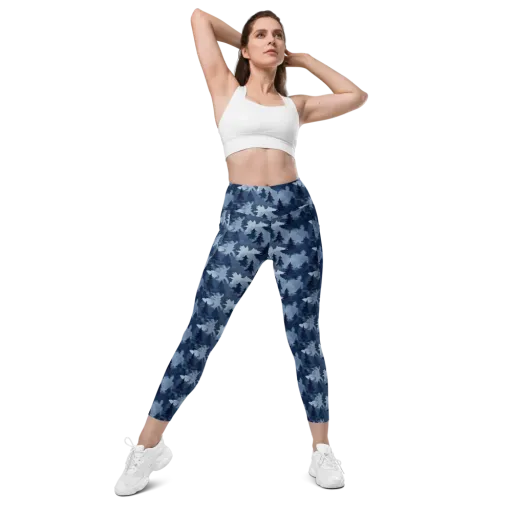 Frosted Evergreen on a Leggings with Pockets