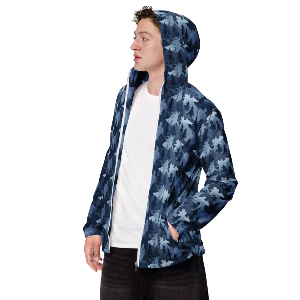 Frosted Evergreen on Men's Windbreaker — Left Front