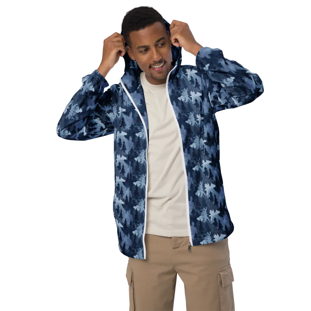 Frosted Evergreen on Men's Windbreaker — Front