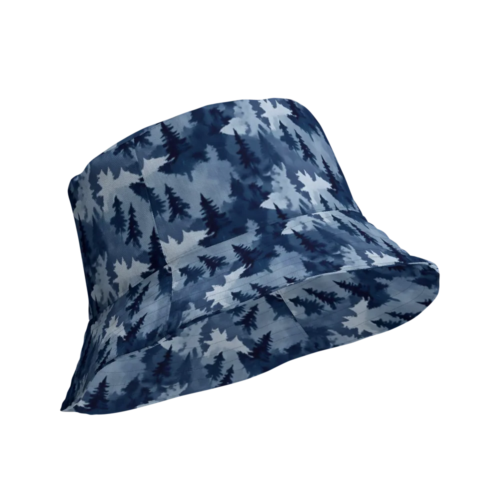Frosted Evergreen on Reversible Bucket Hat — Product details Outside