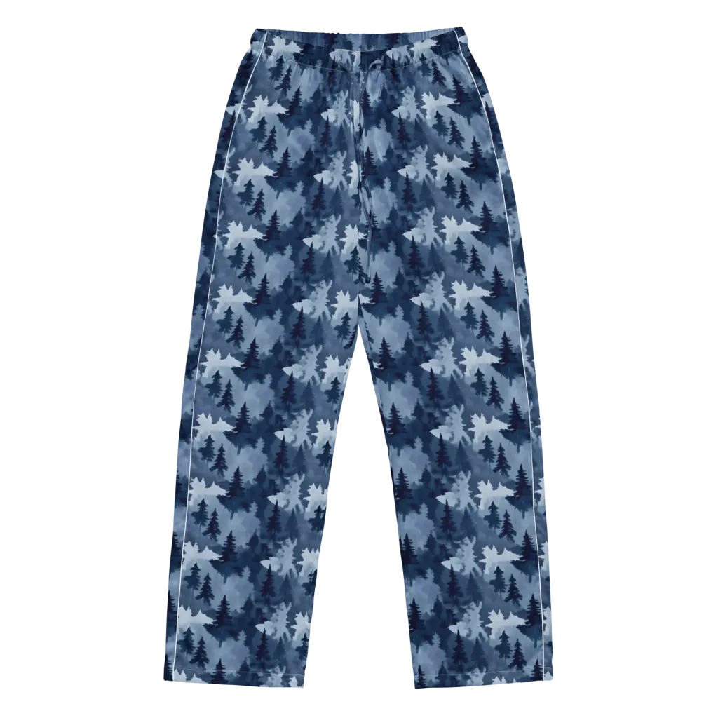 Frosted Evergreen on Women's Pajama Pants — Front