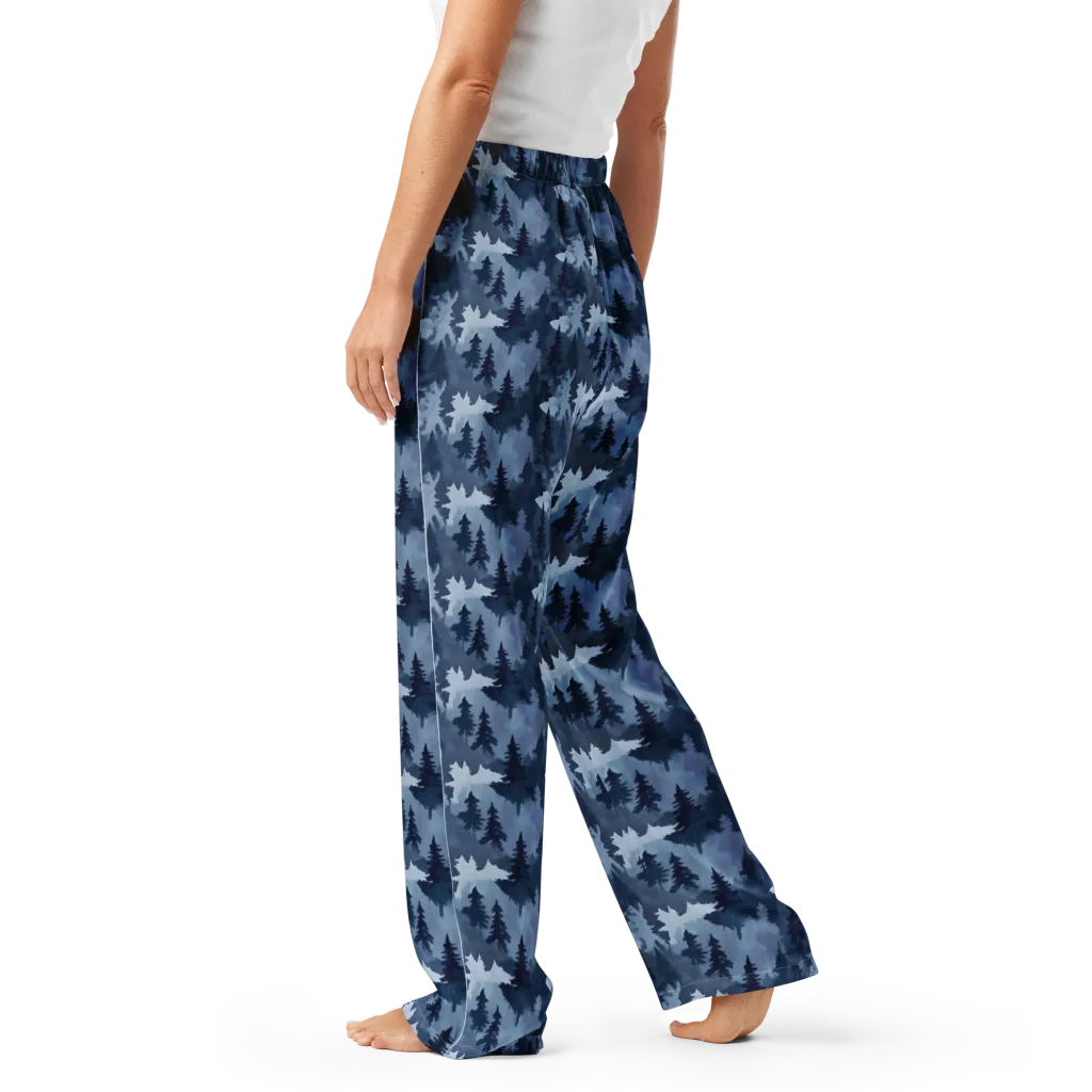 Frosted Evergreen on Women's Pajama Pants — Left