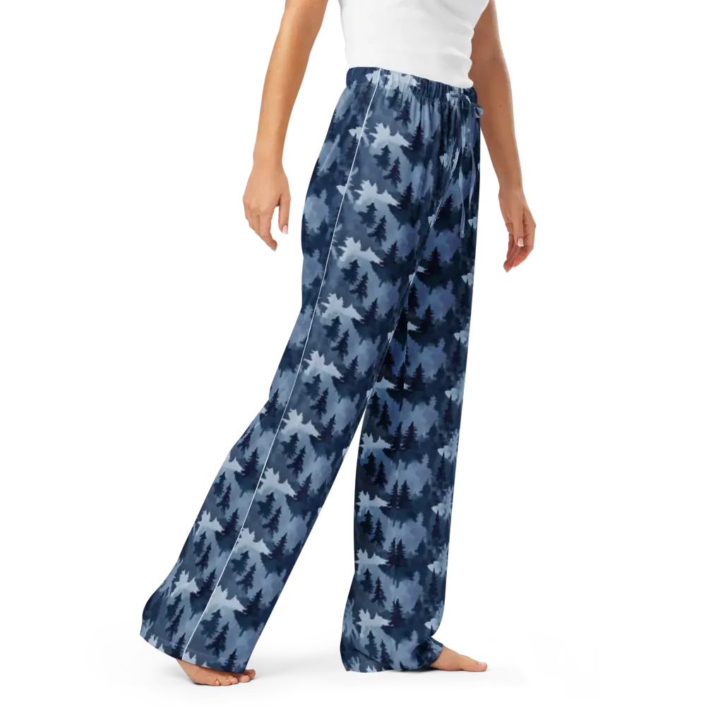 Frosted Evergreen on Women's Pajama Pants — Right Front