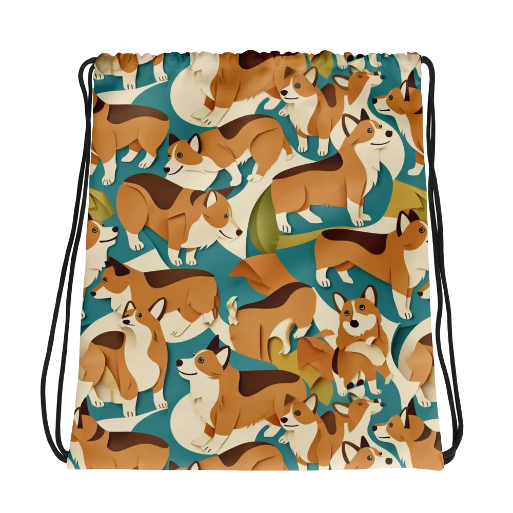 The Corgi Circuit on Drawstring Bag — Photo
