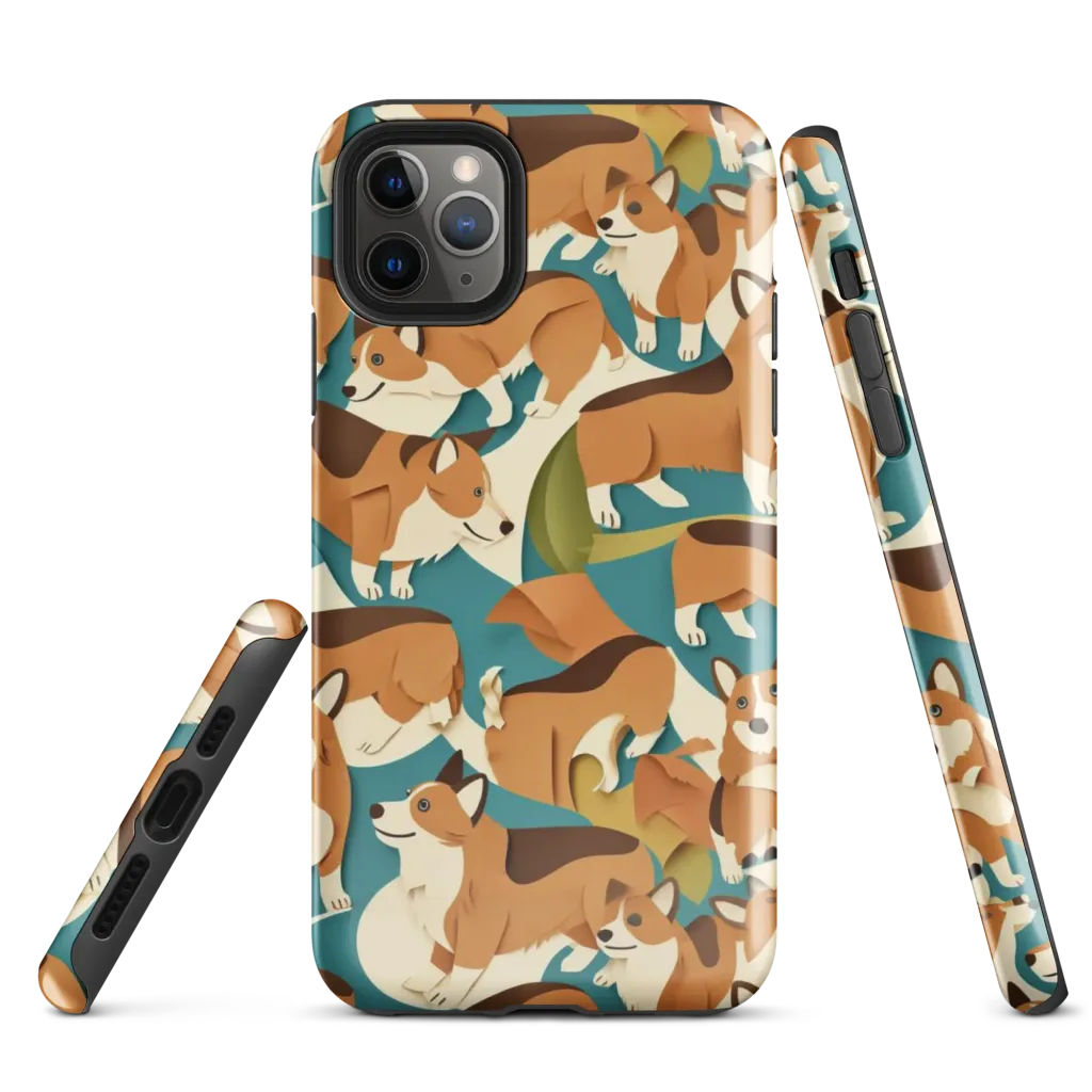 The Corgi Circuit on Tough Case for iPhone® — Front