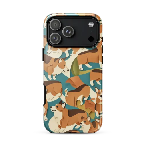 The Corgi Circuit on a Tough Case for iPhone®
