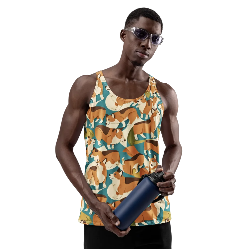 The Corgi Circuit on Men's Tank Top — Front