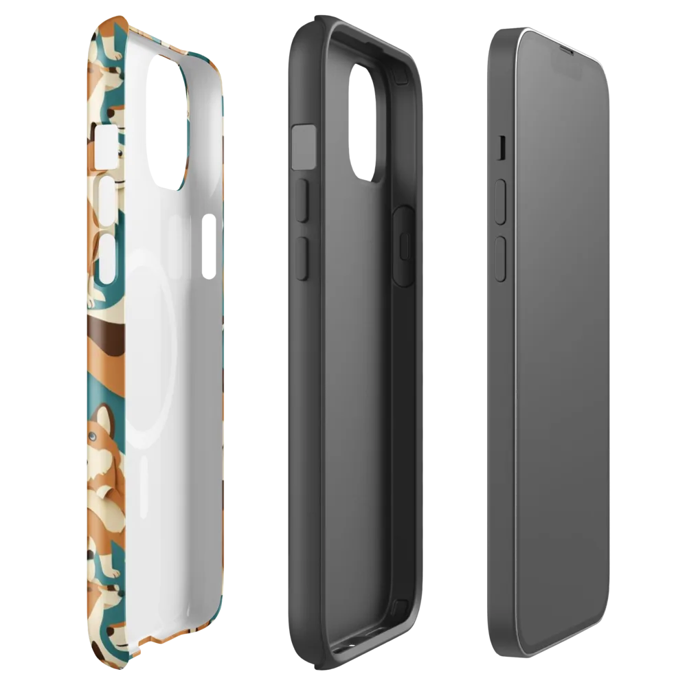 The Corgi Circuit on MagSafe Tough Case for iPhone® — Front