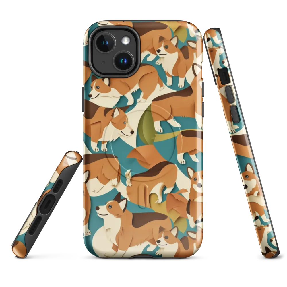 The Corgi Circuit on MagSafe Tough Case for iPhone® — Front
