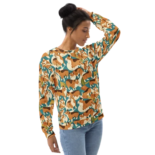 The Corgi Circuit on a Sweatshirt