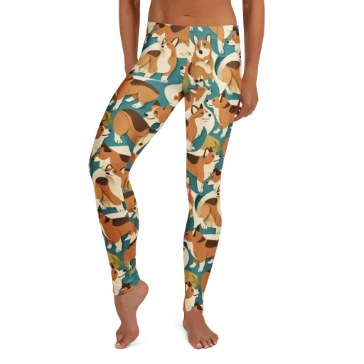 The Corgi Circuit on a Leggings