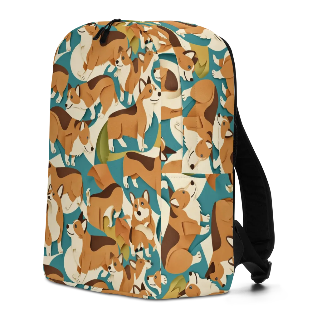 The Corgi Circuit on Minimalist Backpack — Left