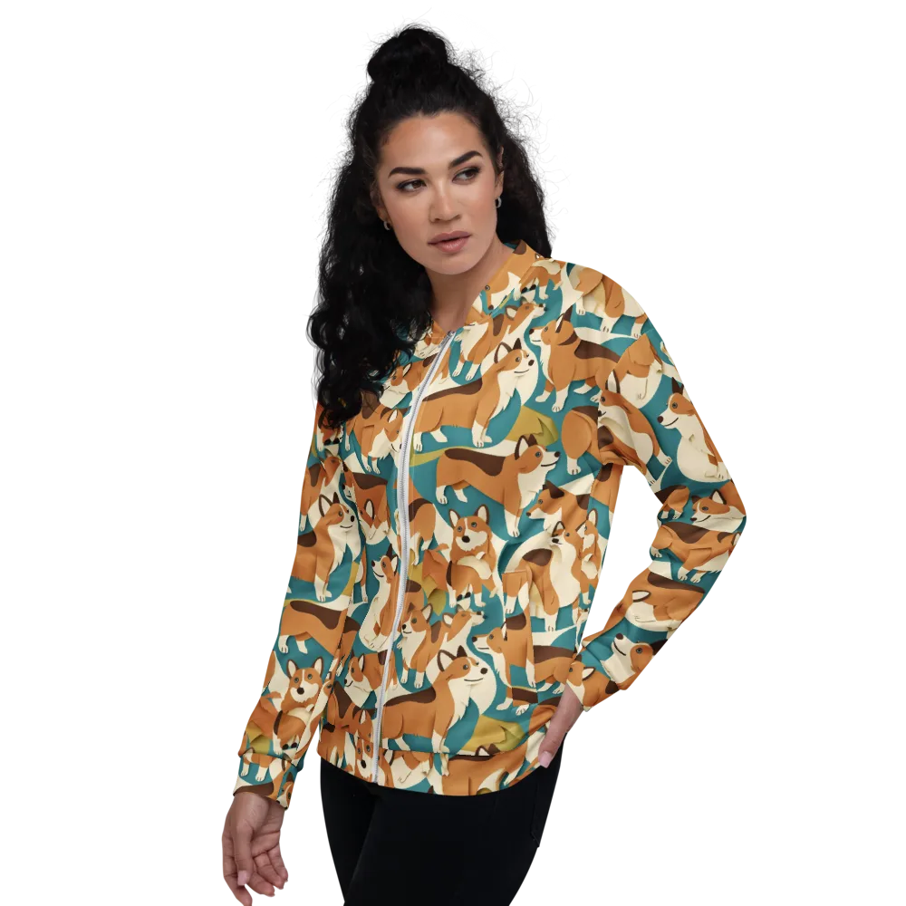 The Corgi Circuit on Bomber Jacket — Left