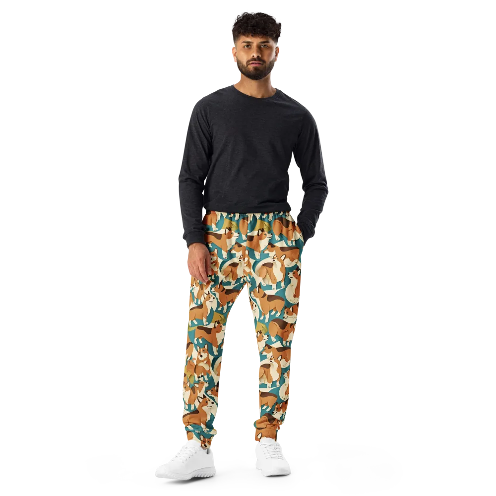 The Corgi Circuit on Men's Joggers — Front