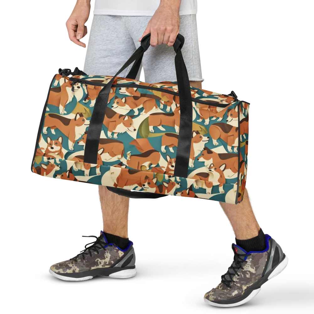 The Corgi Circuit on Duffle Bag — Front