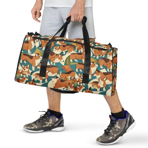 The Corgi Circuit on a Duffle Bag