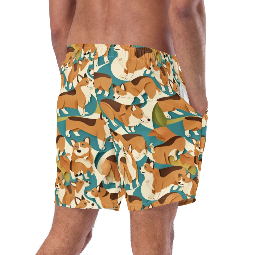 The Corgi Circuit on Swim Trunks — Right Back