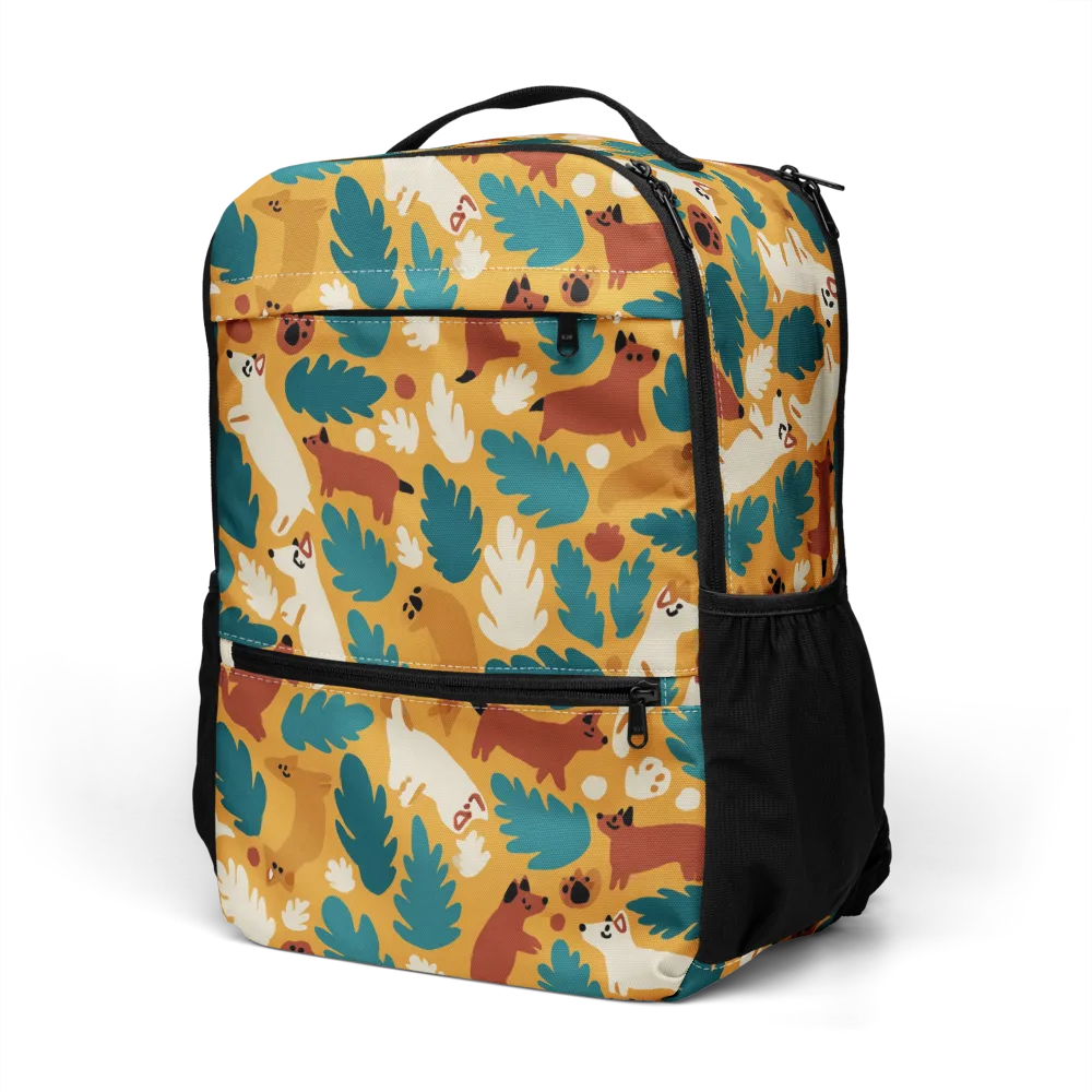 Amberwood Menagerie on Utility Backpack — Left Front