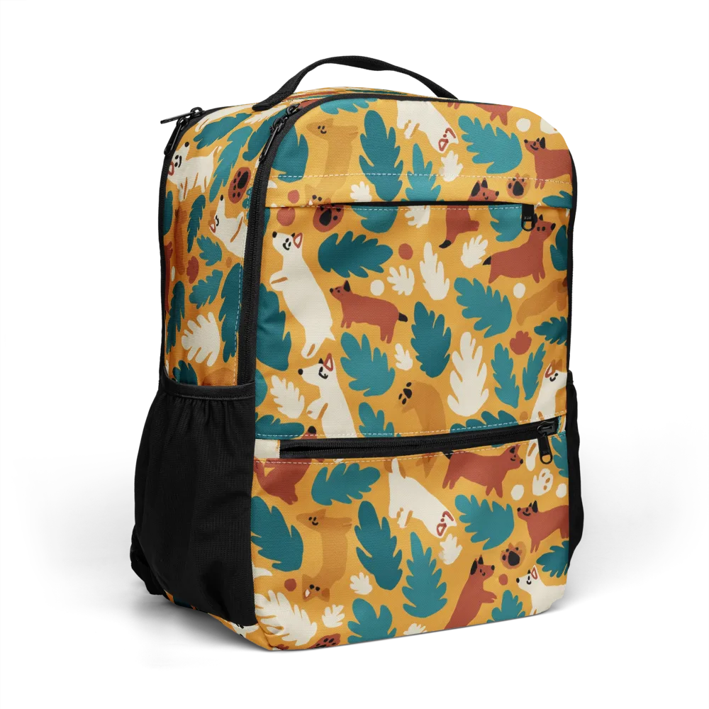 Amberwood Menagerie on Utility Backpack — Right Front