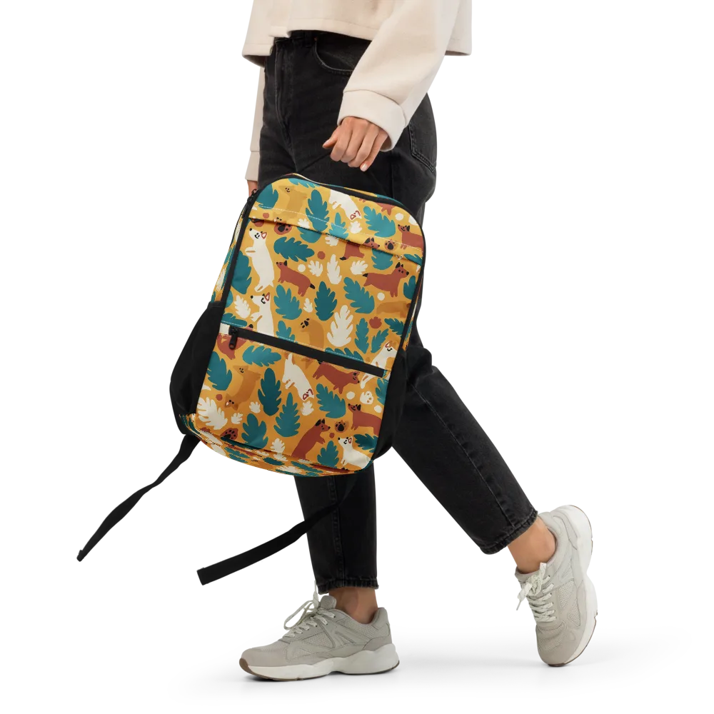 Amberwood Menagerie on Utility Backpack — Front