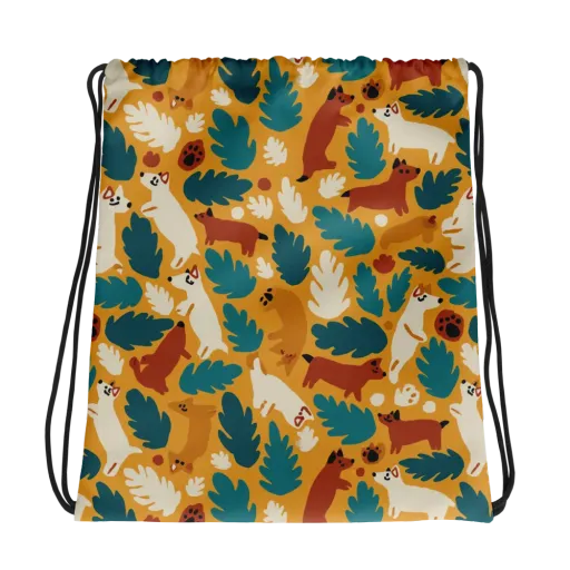 Amberwood Menagerie on a Drawstring Bag