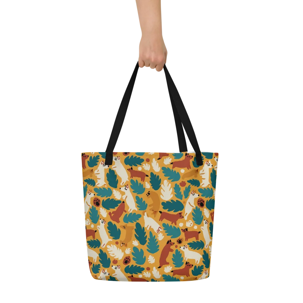 Amberwood Menagerie on Large Tote Bag W/ Pocket — Front