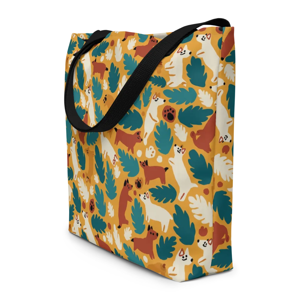 Amberwood Menagerie on Large Tote Bag W/ Pocket — Front