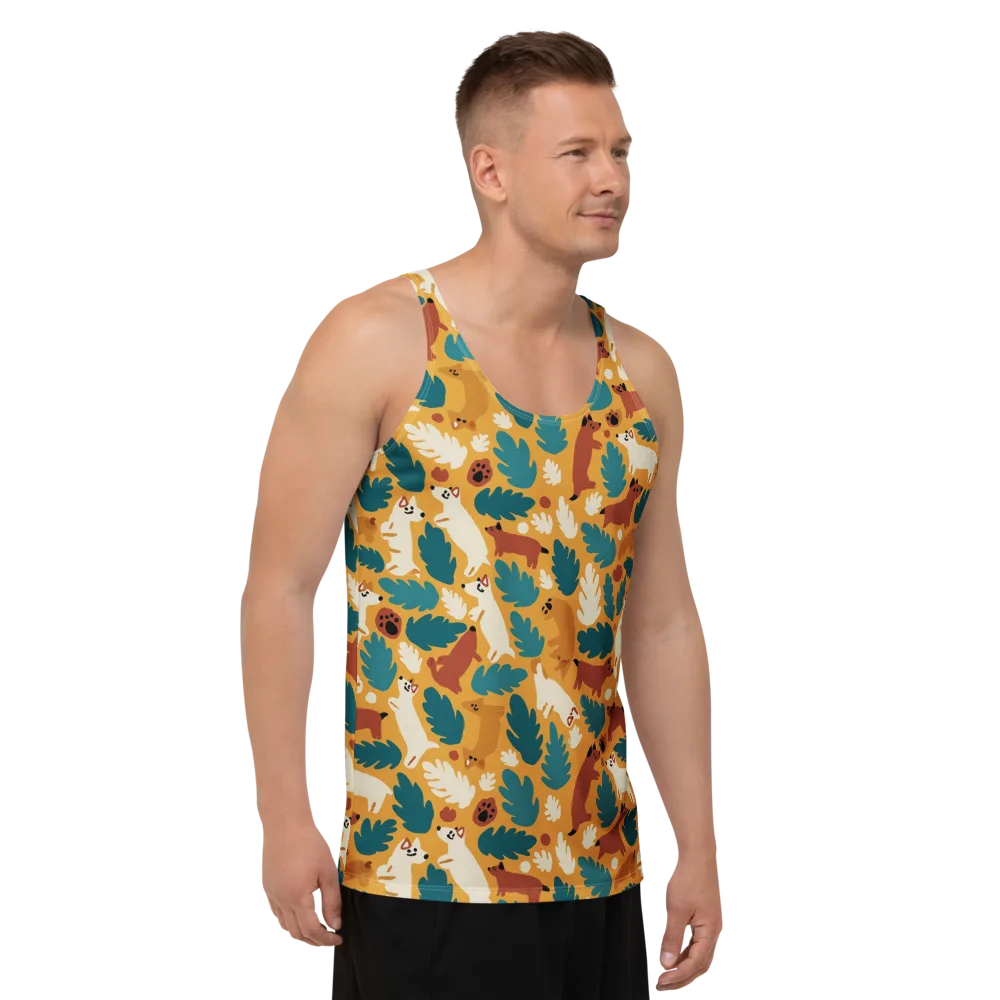 Amberwood Menagerie on Men's Tank Top — Right Front