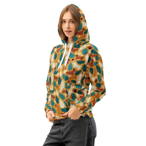 Amberwood Menagerie on a Cotton Hoodie