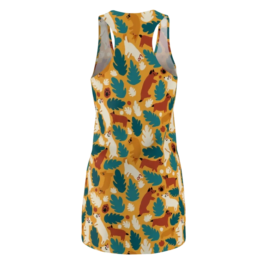 Amberwood Menagerie on Racerback Dress — Back