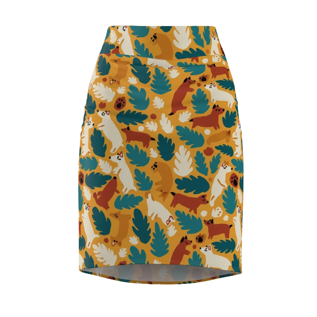 Amberwood Menagerie on Pencil Skirt — Front