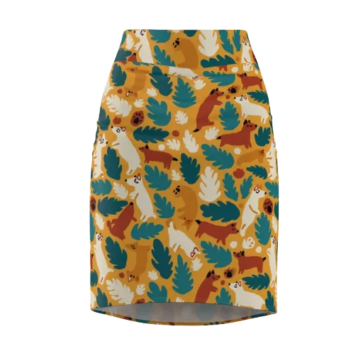 Amberwood Menagerie on a Pencil Skirt