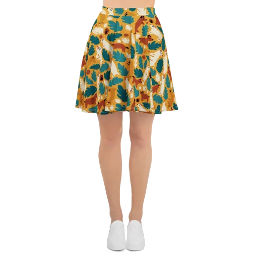 Amberwood Menagerie on a Skater Skirt