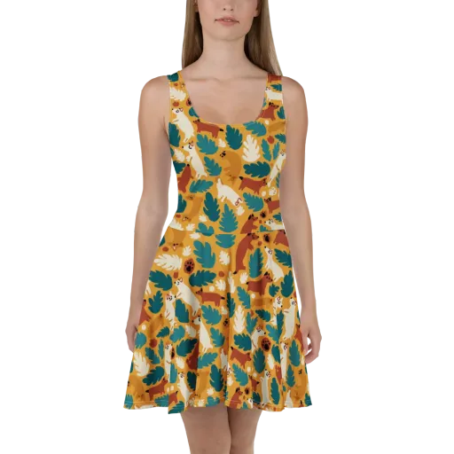 Amberwood Menagerie on a Skater Dress