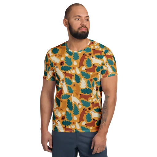 Amberwood Menagerie on a Men's Athletic T-Shirt