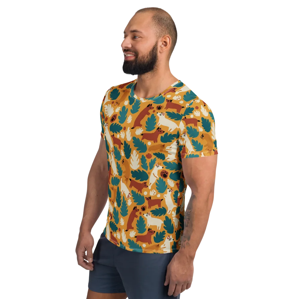 Amberwood Menagerie on Men's Athletic T-Shirt — Left