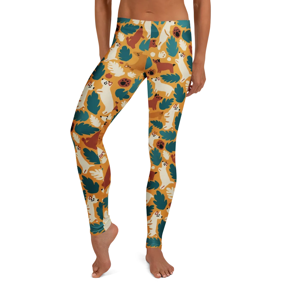 Amberwood Menagerie on Leggings — Front