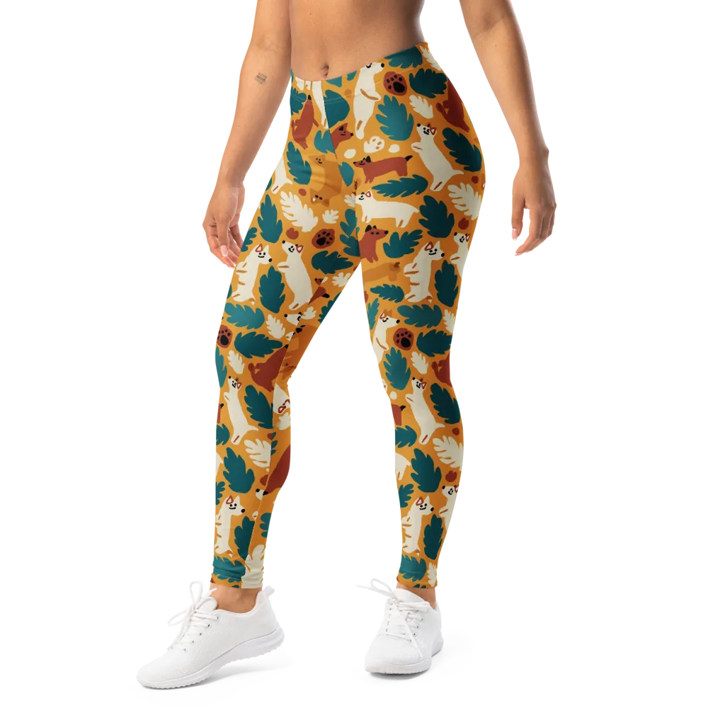 Amberwood Menagerie on Leggings — Left Front