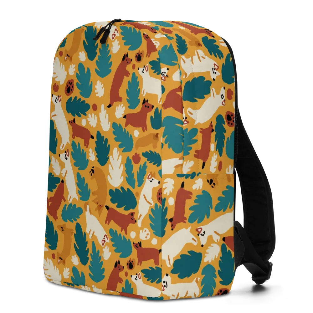 Amberwood Menagerie on Minimalist Backpack — Left