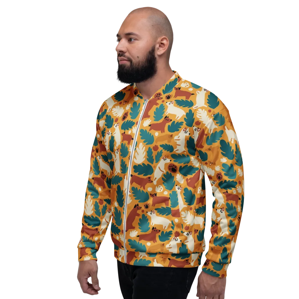 Amberwood Menagerie on Bomber Jacket — Left