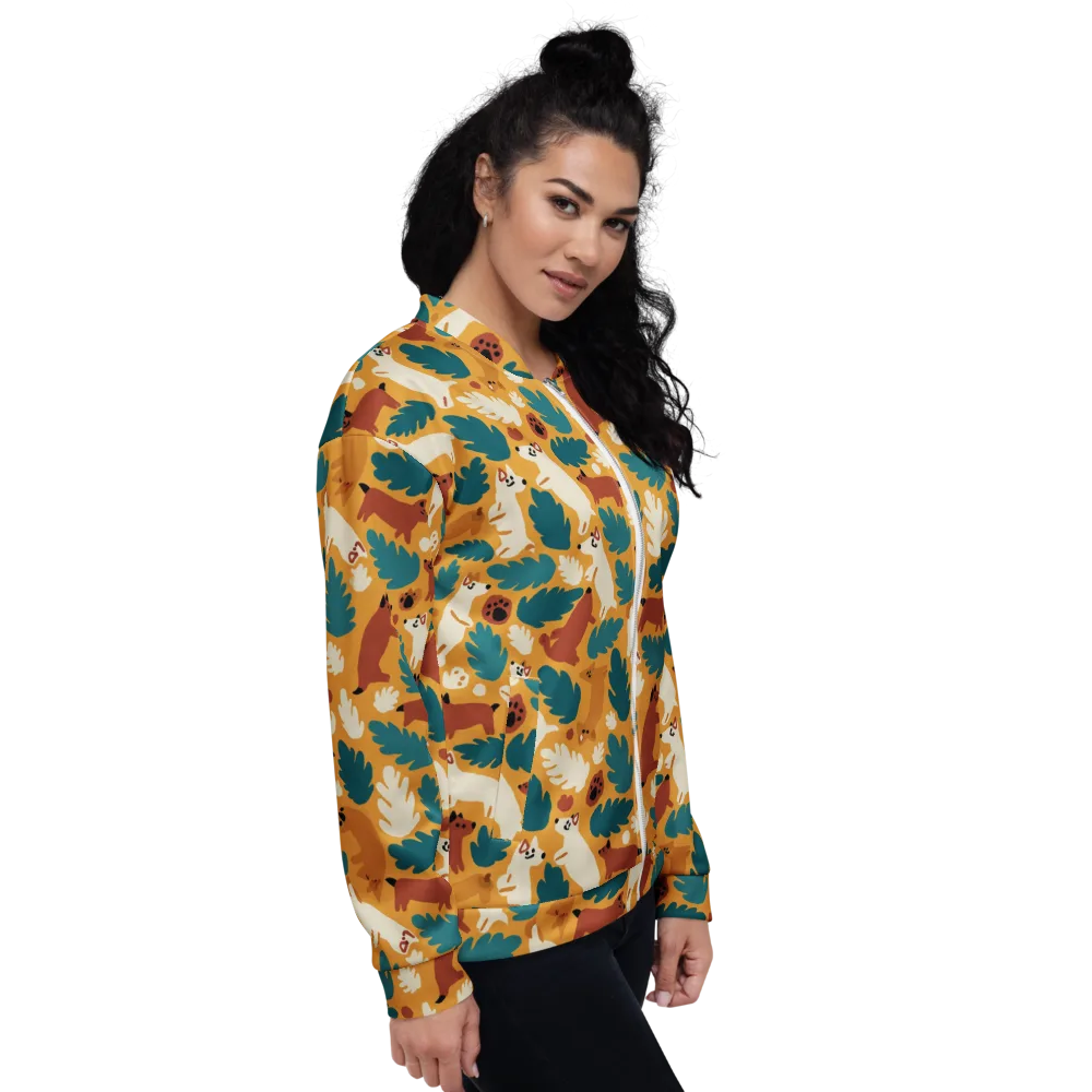 Amberwood Menagerie on Bomber Jacket — Right