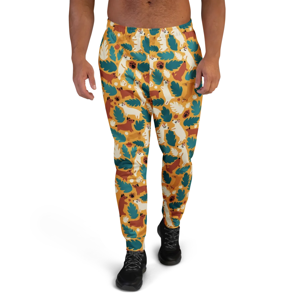Amberwood Menagerie on Men's Joggers — Front
