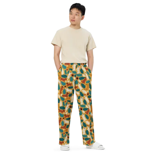 Amberwood Menagerie on a Wide-Leg Pants