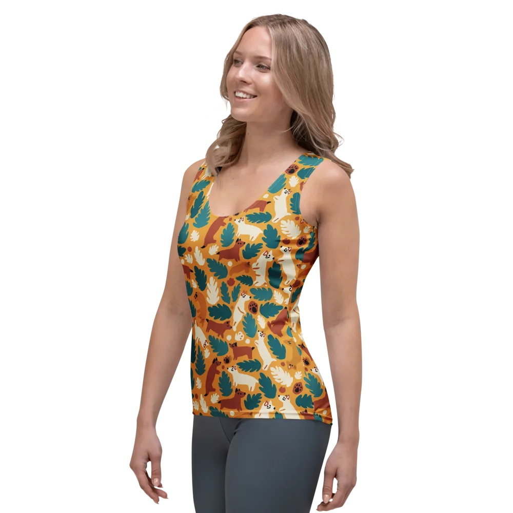 Amberwood Menagerie on Women's Tank Top — Left Front